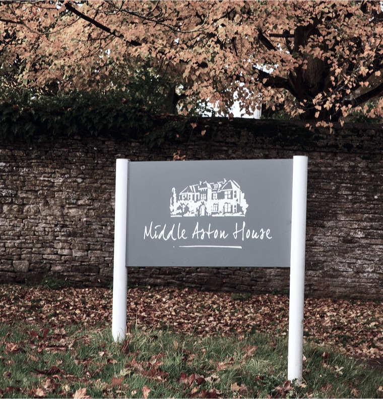 Entry Sign - Middle Aston House