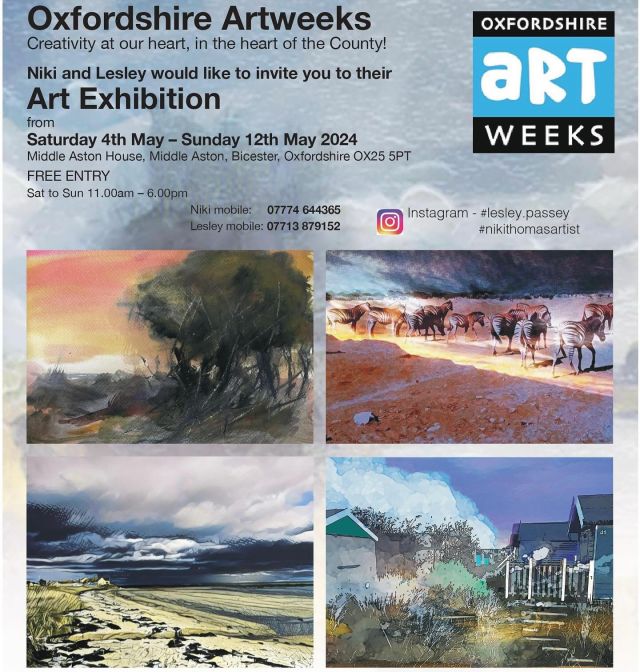 You’re invited to come to view some fabulous artists work here at middleastonhouse for the  oxfordshireartweeks from Saturday 4th May - Sunday 12th May 11:00am-6:00pm 🎨🖌️🖼️We’ll try and order the sun, but the bar will be open for any thirsty art lovers and we look forward to seeing you!